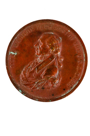 Native American Indian - 1809 James Madison Peace Medal