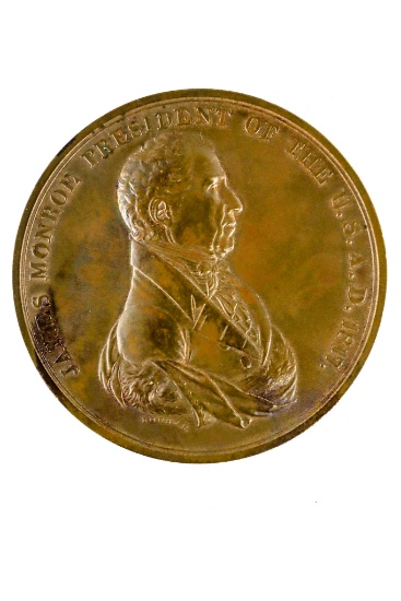 Native American Indian - 1817 James Monroe Peace Medal