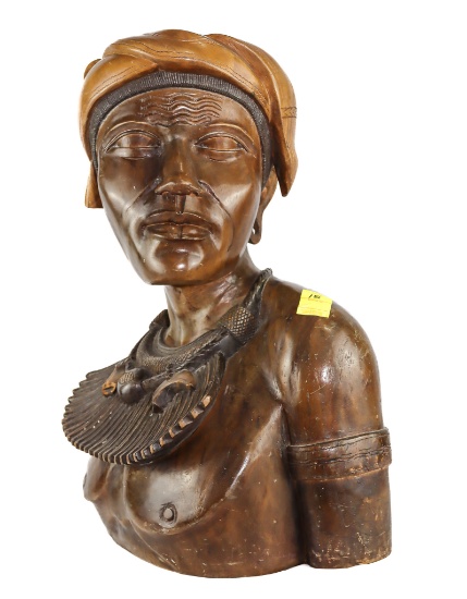 Wood Carving - Phenomenal Larger-than-life South Pacific Warrior Statue