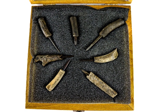 Native American Indian - (7) Bone Awls