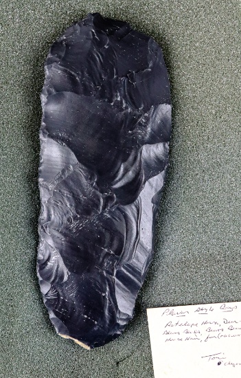 Native American Indian - Large 9.5" Black Hoe