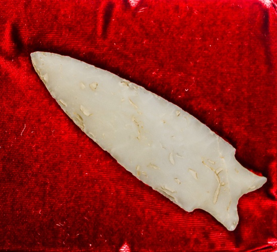 Native American Indian - 5" White Quartz Arrowhead