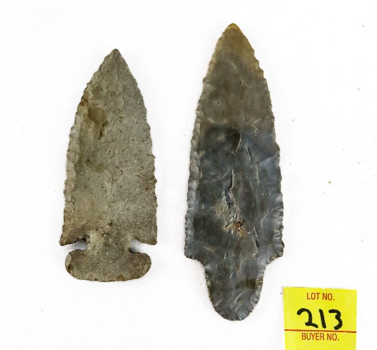 Native American Indian - (2) Large Grey Points