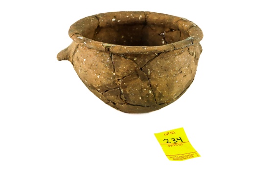 Native American Indian - Clay Pottery Bowl