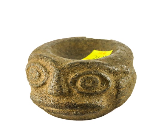 Native American Indian - Beautiful Effigy Alabama Mortar