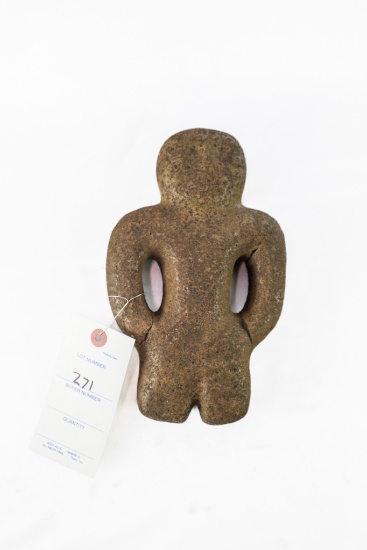 Native American Indian - Highly Unusual Human Effigy Grinder