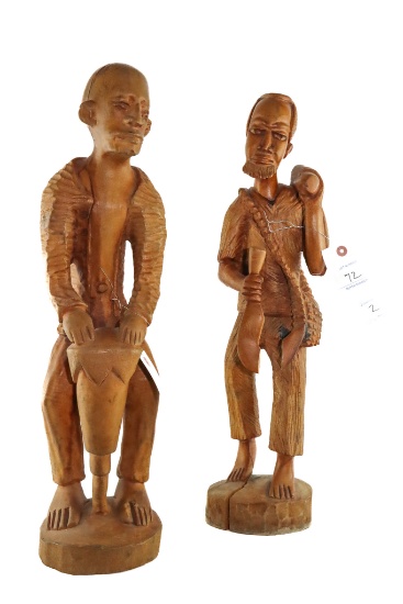(2) Haitian Tribal Wood Carvings