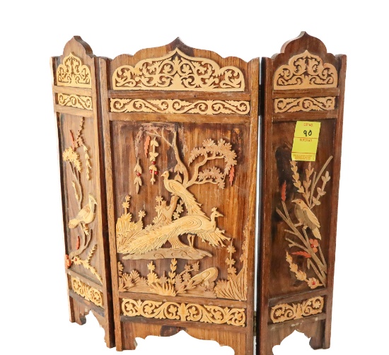 Beautiful Oriental Wood Carved Panels