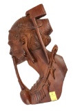 Wood Carving - Large And Elaborate Warrior