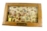 Native American Indian - Frame Of 54 Arrowheads