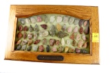 Native American Indian - Frame Of 57 Arrowheads