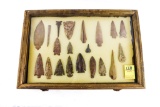 Native American Indian - Wood Case Of 20 Points And Drills