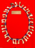 Native American Indian - Buffalo Tooth And Trade Bead Necklace