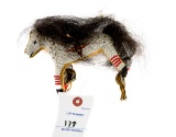 Native American Indian - Child's Beaded Toy Horse
