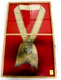Native American Indian - 1801 Thomas Jefferson Peace Medal And Sash
