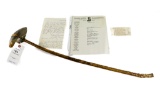 Native American Indian - Fantastic Stone And Rawhide War Club - Provenance