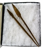(2) Early Steel Arrow Points