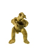 Unusual Lizard Effigy Clay Pottery