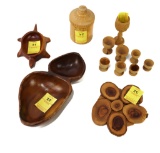 Wood Carving - Large Lot Of Misc. Carved Items