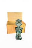 Tribal Praying Metal Statue