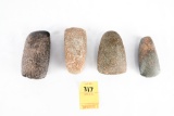 Native American Indian - (4) Stone Celts