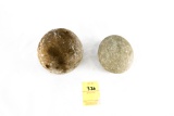Native American Indian - (2) Great Camp Stones