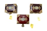 (3) Ornate Chinese Jewelry Boxes