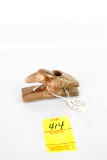Native American Indian - Carved Raven Effigy Platform Pipe
