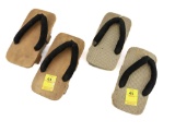 (2) Pairs Of Japanese Geta Sandals