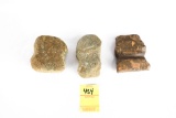 Native American Indian - (3) Axes & Hammerstone