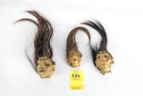 (3) South Pacific Shrunken Heads