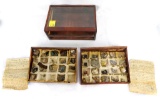 Early Display Case Of (40) Types Of Rocks & Minerals
