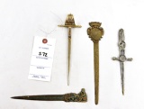 (4) Letter Openers