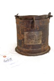 Confederate Artillery Bucket -  August Arsenal 1862, 2nd ALA Artillery with (2) Shell Casings