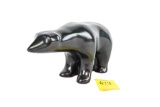 (1) Black Pearlite Hand Crafted in Canada Polar Bear