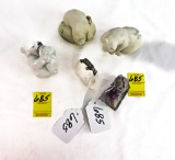 (5) Various Polar Bear Statues