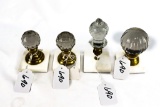 Set of (4) Lincoln Museum  Prism Paperweights