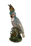 Kinder-Harris 1990 Tall Parrot Statue Made in China
