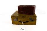 (2) Pieces of Vintage Document Box & Decorative Box