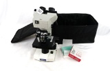 Omax Microscope with Case and Extra Slides
