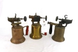 (3) Brass Blow Torches