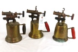 (3) Brass Blow Torches