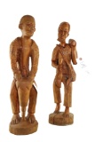 (2) Haitian Tribal Wood Carvings