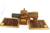 (2) Surewood Lumber Samples; Power Magic Machine Co., Model RTD Ser. 2089 Salesman Sample