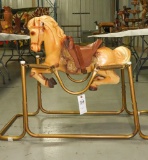 Vintage Hobby Wonder Horse with Saddle, some damage