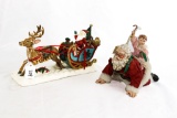 (2) Santa Claus Figurines