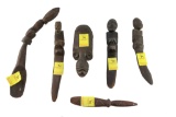 (6) Wood Carved Tribal Tools