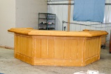 Solid Oak Bar, Unfinished, 12' Long x 38.5