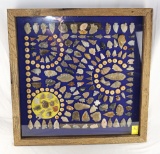 Native American Indian - Phenomenal Huge Frame Of Arrowheads, Etc.