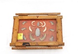 Native American Indian - Folk Art Frame Of Teeth, Claws, And Arrowheads